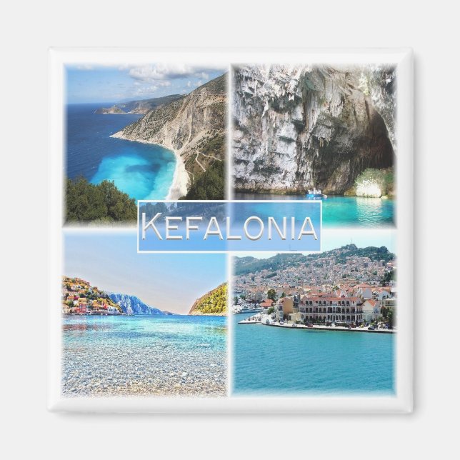 zGR023 KEFALONIA, Griechenland, Europa, Kühlschran Magnet (Vorne)