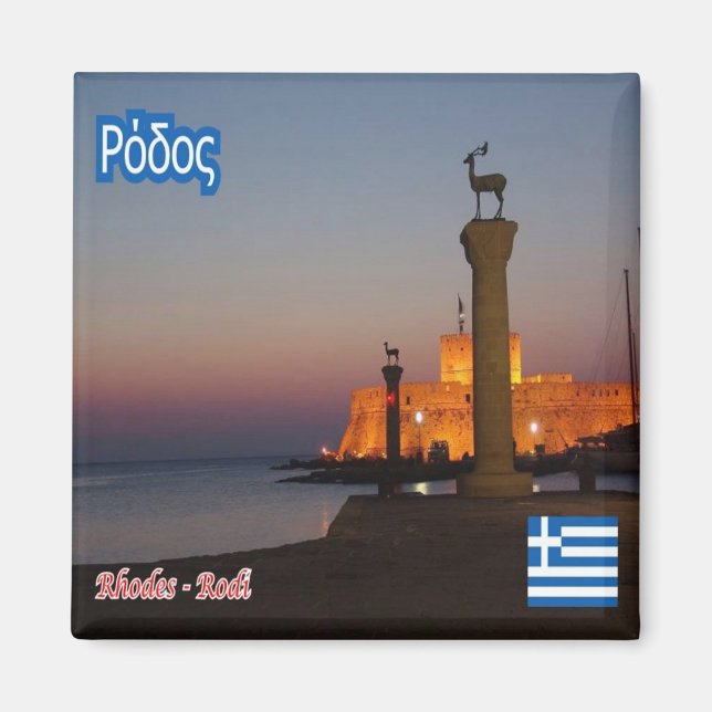 zGR037 RHODES - Griechenland - Kühlschrank Magnet (Vorne)