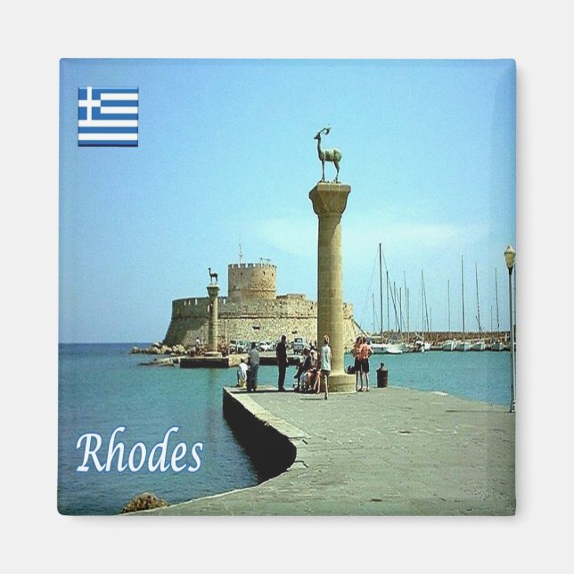 zGR039 RHODES, Griechenland, Kühlschrank Magnet (Vorne)