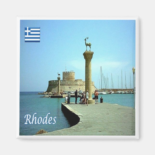 zGR039 RHODES, Griechenland, Kühlschrank Magnet (Vorne)