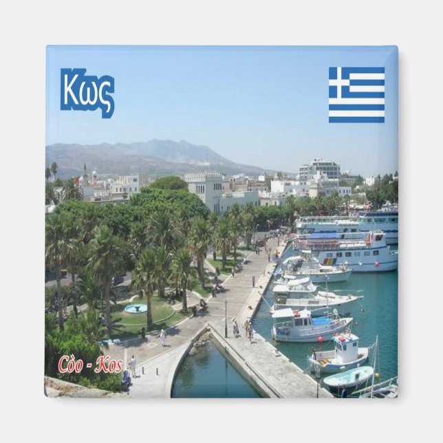 zGR056 KOS - Griechenland - Kühlschrank Magnet (Vorne)