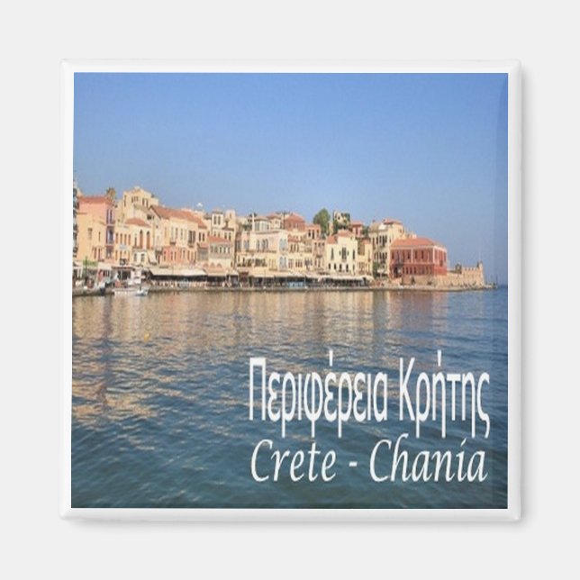 zGR062 CRETE CHANIA, Grèce, Fridge Magnet (Devant)