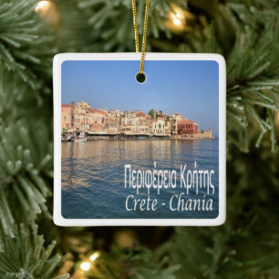 zGR062 CRETE CHANIA, Griechenland, Keramikornament