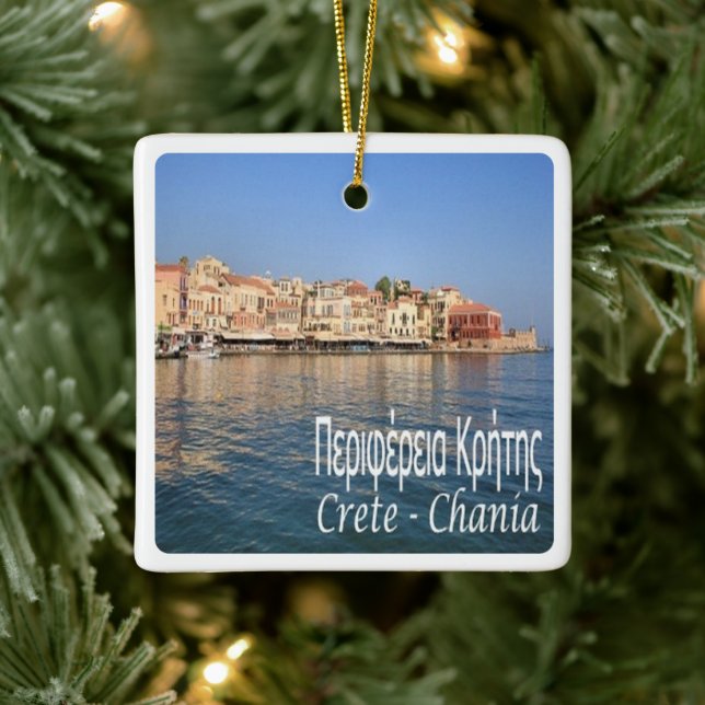 zGR062 CRETE CHANIA, Griechenland, Keramikornament (Baum)