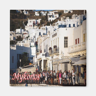 zGR105 MYKONOS Panorama, Griechenland, Kühlschrank Magnet