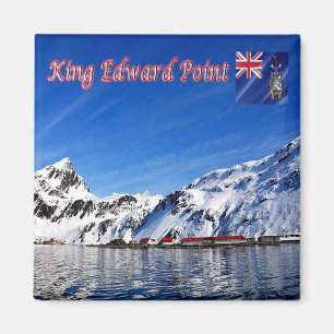 zGS005 KING EDWARD POINT, South Georgia, Kühlschra Magnet