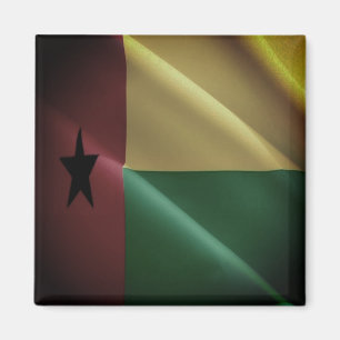 zGW002 GUINEA BISSAU, Waving Flag, Afrika, Kühlsch Magnet