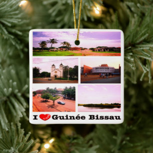 zGW008 GUINEA BISSAU I Liebe, Mosaik, Afrika Keramikornament