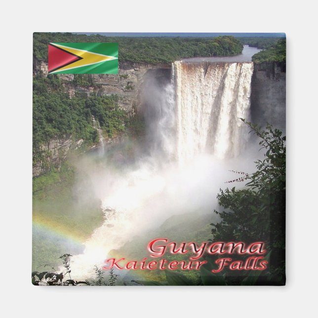 zGY007 GUYANA, Kaieteur Falls, Amerika, Kühlschran Magnet (Vorne)