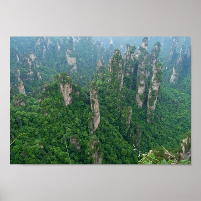 Zhangjiajie National Forest Park Avatar Mountains Poster (Vorne)