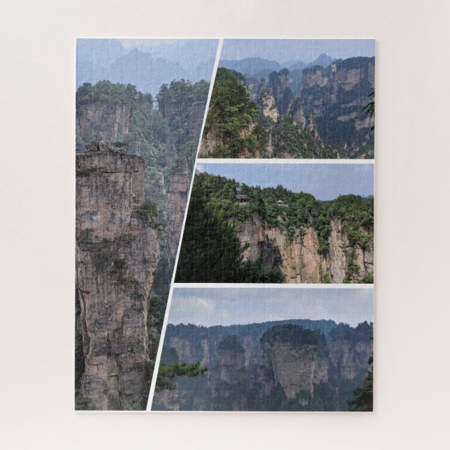 Zhangjiajie Nationalpark Collage Puzzle (Vertikal)