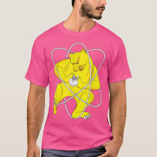 Zheleznogorsker Bär, der die atom-russische Flagge T-Shirt