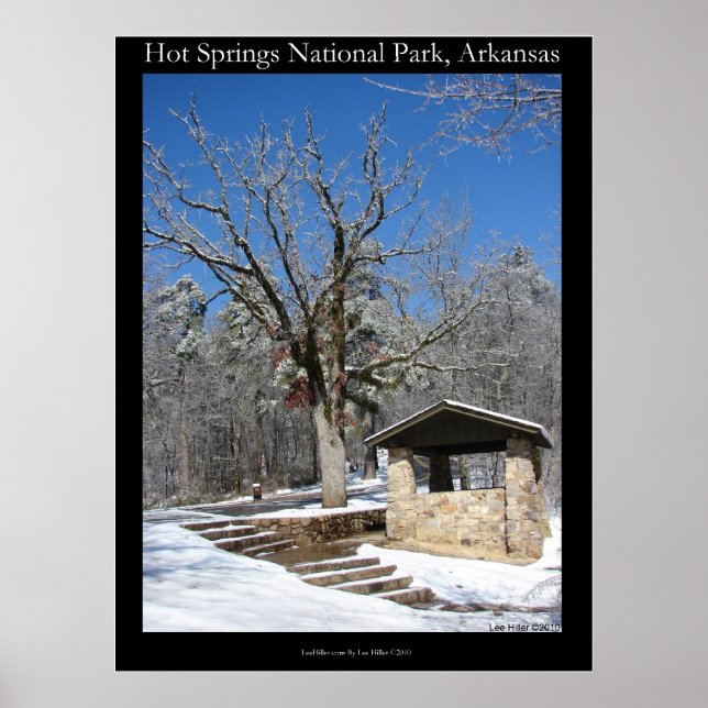 zHot Springs Nationalpark, Eisschneehütte Poster (Vorne)