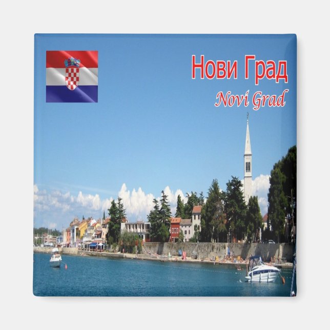 zHR013 NOVIGRAD, Kroatien, Novigrad, Kühlschrank Magnet (Vorne)