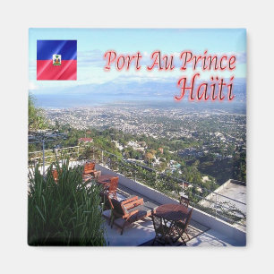 zHT003 PORT AU PRINCE, Haiti, Amerika, Kühlschrank Magnet