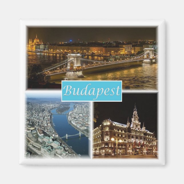 zHU003 BUDAPEST Hungary, Fridge Magnet (Vorne)