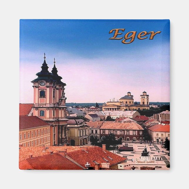 zHU007 EGER BELVAROSA, Ungarn, Kühlschrank Magnet (Vorne)