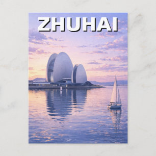 Zhuhai China Reise Postkarte