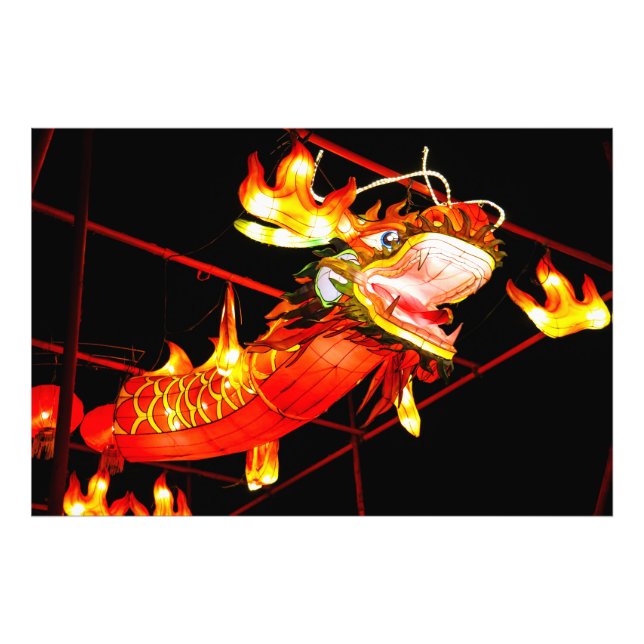Zhulong-Feuerdrache  Fotodruck (Vorne)