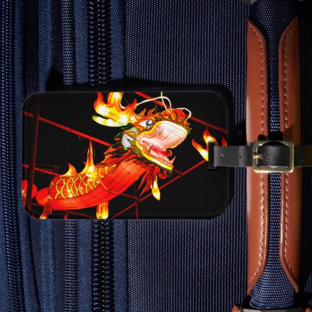 Zhulong Feuerdrache  Gepäckanhänger (Vorderseite Insitu 4)