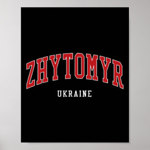 Zhytomyr Ukraine Hochschule Universitätsstil Poster