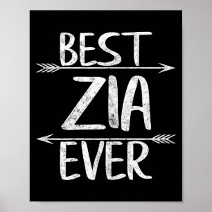 Zia ever T-Shirt lustige italienische Tante Mutter Poster