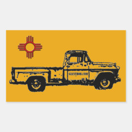 Zia Rising Oblong Sticker