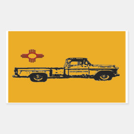 Zia Rising Oblong Sticker