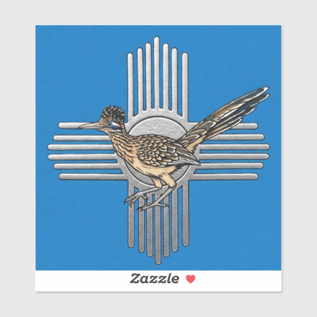 Zia Road Runner Aufkleber (Blatt)