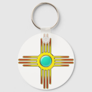 Zia Sonne - Zia Pueblo - Kraft-Symbol Schlüsselanhänger