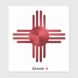 Zia Sun Red Aufkleber
