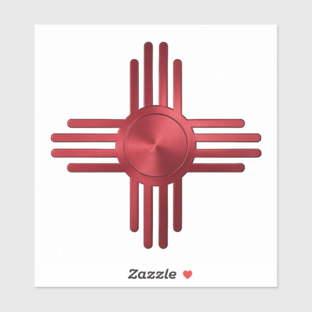 Zia Sun Red  Aufkleber (Blatt)