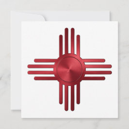 Zia Sun Red Einladung
