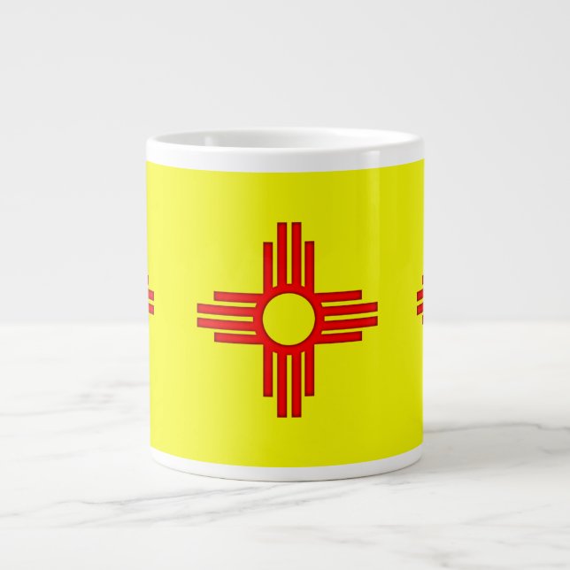 Zia-Sun-Symbol Jumbo-Tasse (Vorderseite)