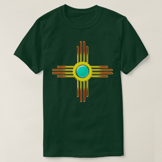 Zia Sun Zia Pueblo New Mexico Sun Symbol DD 1 T-Shirt (Design vorne)