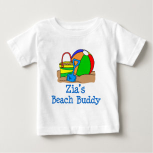 Zias Beach Buddy Niedliches Design Baby T-shirt