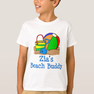 Zias Strand-Freund-niedlicher Entwurf T-Shirt