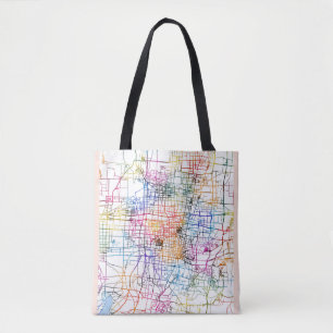 Zibo China Stadtplan Tasche