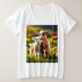 Zicklein Große Größe T-Shirt