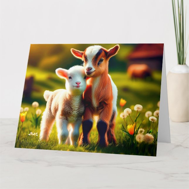 Zicklein Karte (Vorderseite)