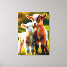 Zicklein Leinwanddruck