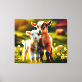 Zicklein Leinwanddruck