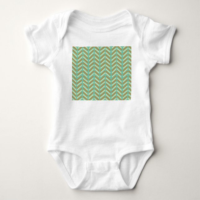 Zickzack 1970er baby strampler (Vorderseite)