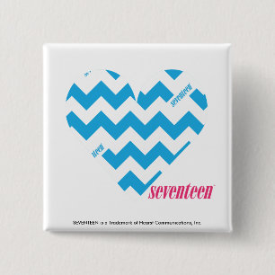 Zickzack-Aqua 4 Button