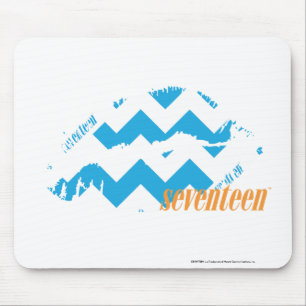 Zickzack-Aqua Mousepad