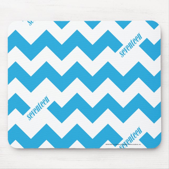 Zickzack-Aqua Mousepad (Vorne)