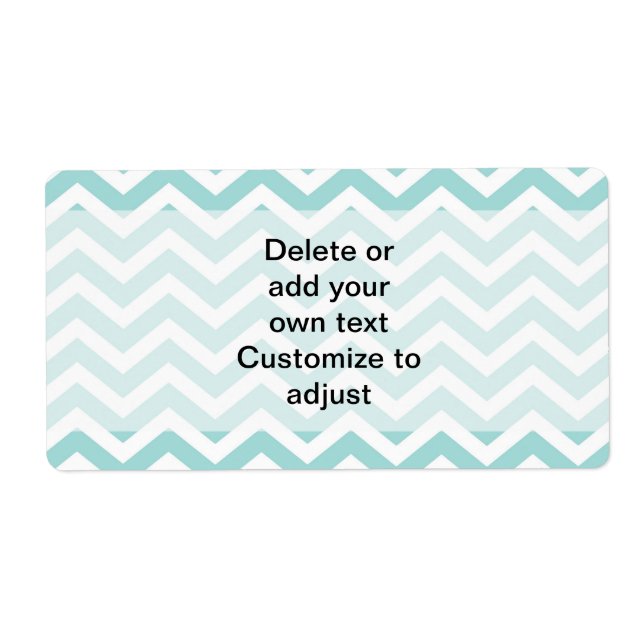 Zickzack Aqua-Muster (Vorne)