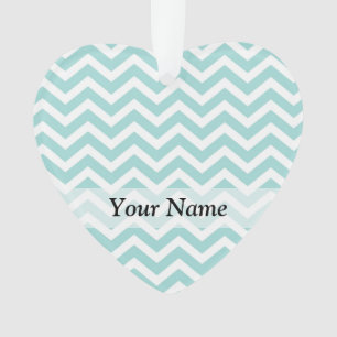 Zickzack Aqua-Muster Ornament