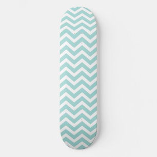 Zickzack Aqua-Muster Skateboard