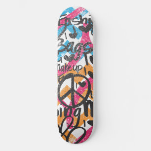 Zickzack Aqua-Orange Skateboard